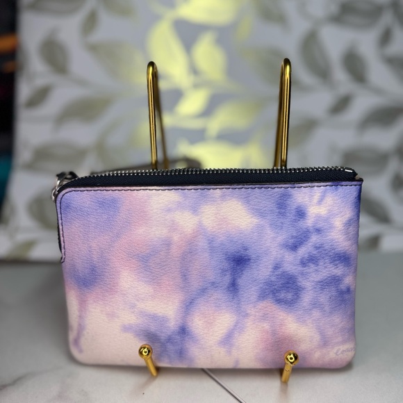 Coach Tie-Dye Pink and Purple Wristlet NWT - Picture 2 of 5